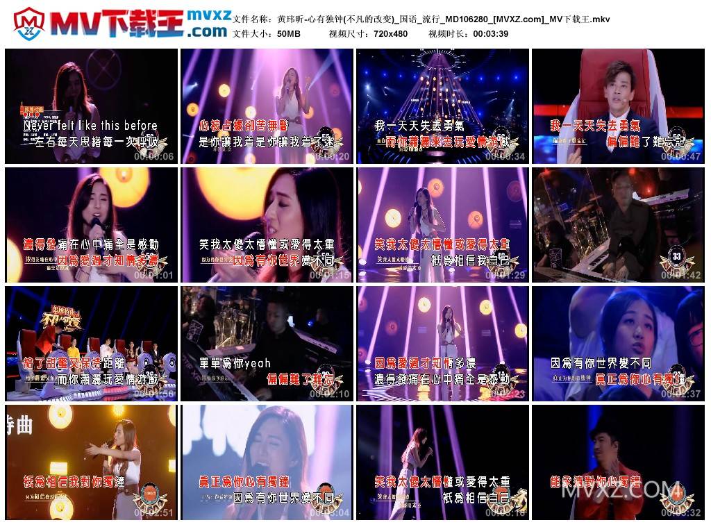 黄玮昕-心有独钟(不凡的改变)_国语_流行_MD106280